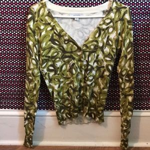 Button down sweater top